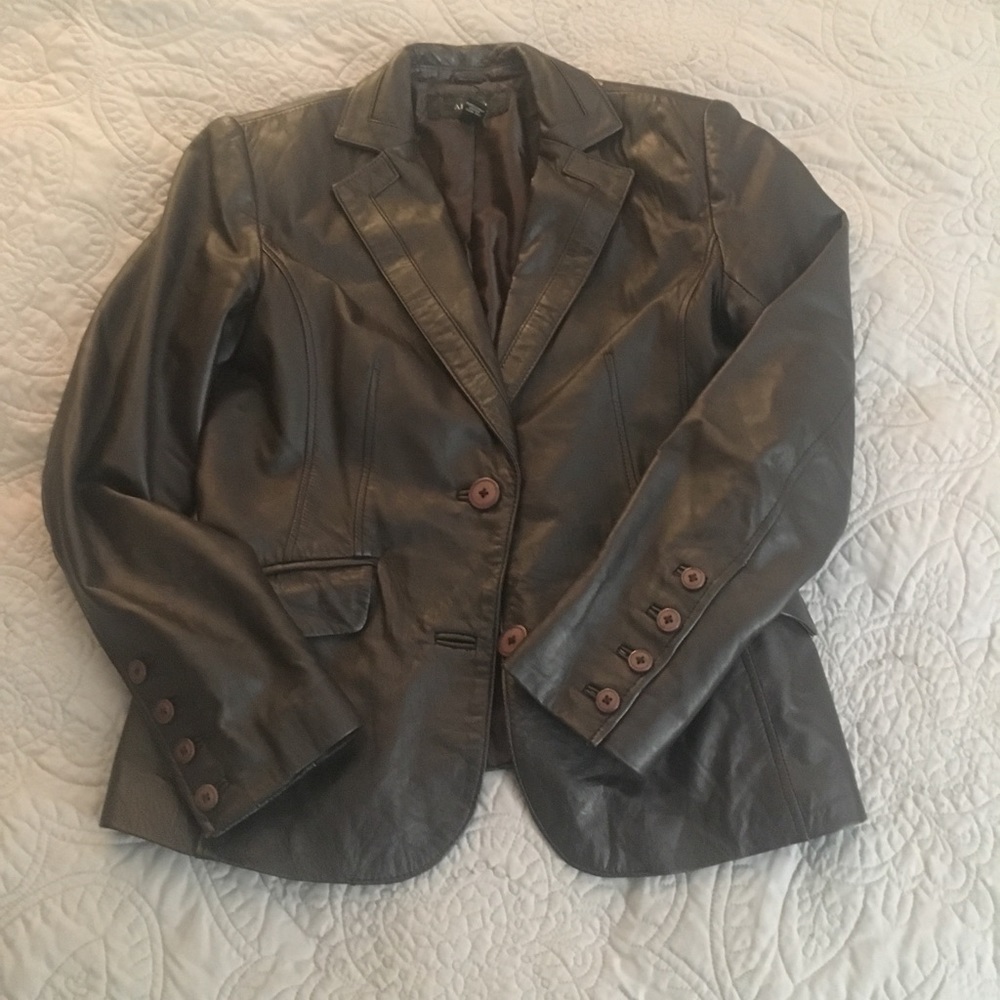 Leather Blazer